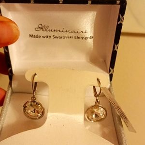 Illuminaire Swarovski elements dangle earings.